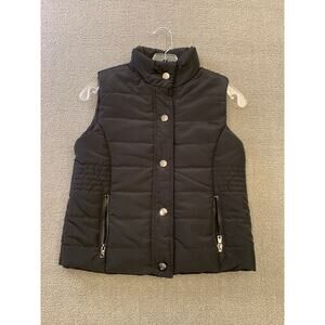 Mayoral Girls Size 12 Black Reversible Puffer Vest Outerwear